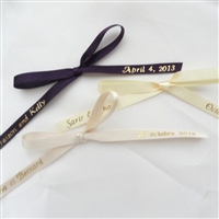 Personalized Ribbons for ConfettiFlowers.com Favors